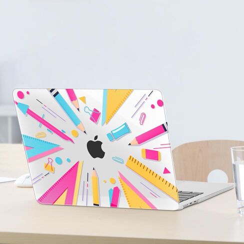 حافظة MOSISO متوافقة مع جهاز MacBook Air 13 بوصة 2026 2025 2024-2022 M4 A3240 M3 A3113 M2 A2681، غطاء صلب من البلاستيك وغطاء لوحة مفاتيح وواقي شاشة لجهاز MacBook Air 13.6 بوصة، هندسة جرافيتي in Kuwait