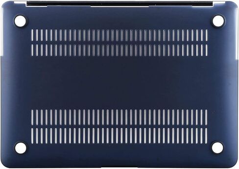 حافظة MOSISO متوافقة مع جهاز MacBook Air مقاس 13 بوصة (A1369 وA1466، الإصدار الأقدم 2010-2017)، حافظة صلبة من البلاستيك الفاوانيا وغطاء لوحة المفاتيح وواقي شاشة، أزرق in Saudi Arabia