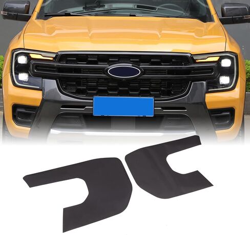 طبقة تظليل المصباح الأمامي Yinanlutos متوافقة مع Ford Ranger 2023-2025‌ المصباح الأمامي الواقي للديكور ملصق لاصق ملحقات السيارة الخارجية مادة TPU قطعتان in Kuwait