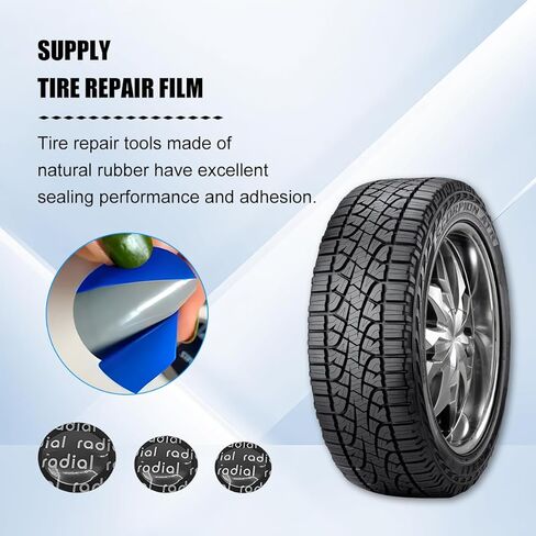 90PCS Car Tire Repair Patch, 32mm 42mm 58mm Round Rubber All Purpose Tire Tyre Puncture Fast Fix Patch, Heavy Duty Automotive Wheel Repair Kits, Universal for Vehicles in Saudi Arabia