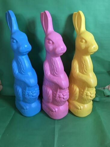 Easter Rabbits Giant Pastel Blow Molds Statue in Saudi Arabia