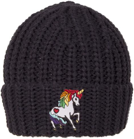 Gravity Trading Rainbow Unicorn Knitted Cuffed Beanie in Kuwait