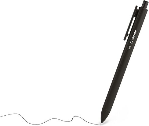 TRU RED Retractable Gel Pens, Extra Fine Point 0.38mm, Black Ink, 15 Pack – Quick‑Dry Pens for Detailed, Smear‑Free Writing in Saudi Arabia
