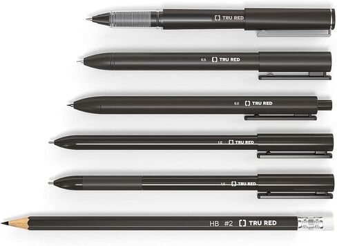 TRU RED Retractable Gel Pens, Extra Fine Point 0.38mm, Black Ink, 15 Pack – Quick‑Dry Pens for Detailed, Smear‑Free Writing in Saudi Arabia
