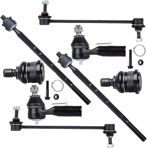 SCITOO 8pcs Front End Suspension Kit fit 2001-2004 for Ford Escape for Mazda Tribute Outer Inner Tie Rod End Lower Ball Joint Sway Bar Link in Saudi Arabia