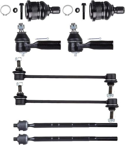 SCITOO 8pcs Front End Suspension Kit fit 2001-2004 for Ford Escape for Mazda Tribute Outer Inner Tie Rod End Lower Ball Joint Sway Bar Link in Saudi Arabia