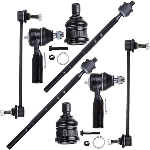 SCITOO 8pcs Front End Suspension Kit fit 2001-2004 for Ford Escape for Mazda Tribute Outer Inner Tie Rod End Lower Ball Joint Sway Bar Link in Saudi Arabia