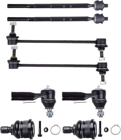SCITOO 8pcs Front End Suspension Kit fit 2001-2004 for Ford Escape for Mazda Tribute Outer Inner Tie Rod End Lower Ball Joint Sway Bar Link in Saudi Arabia
