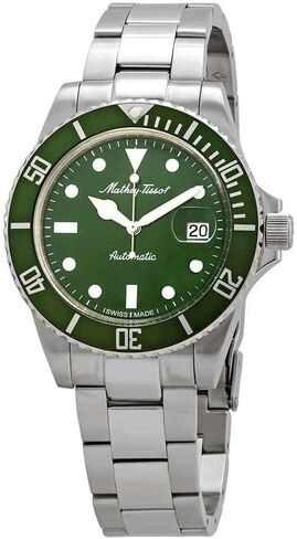 ساعة ماثي تيسوت ماثي فينتاج أوتوماتيكية بمينا أخضر هالك للرجال H9010ATV in Kuwait