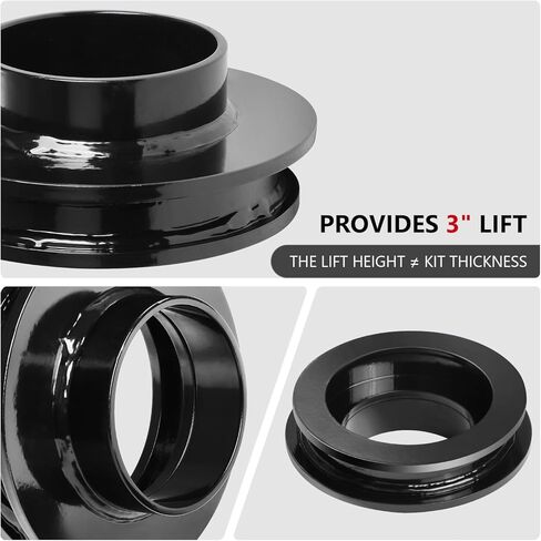 J2 Engineering 2" Front Coil Spring Mount Lift Kit Spacers Compatible with F150 2WD 1997-2003, Expedition 2WD 1997-2002, J2-LK-FD-F-028-BK in Saudi Arabia