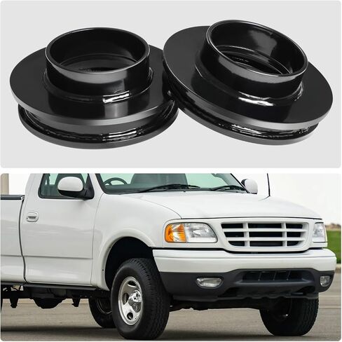 J2 Engineering 2" Front Coil Spring Mount Lift Kit Spacers Compatible with F150 2WD 1997-2003, Expedition 2WD 1997-2002, J2-LK-FD-F-028-BK in Saudi Arabia