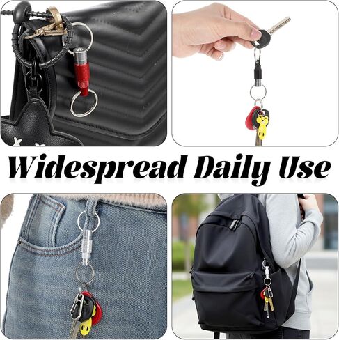 Detachable Quick Release Keychain, Pull Apart Key Ring with Split Rings for Car Keys, Bag, Purse, Belt, Heavy Duty Metal Key Holder in Saudi Arabia
