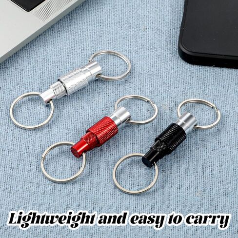 Detachable Quick Release Keychain, Pull Apart Key Ring with Split Rings for Car Keys, Bag, Purse, Belt, Heavy Duty Metal Key Holder in Saudi Arabia