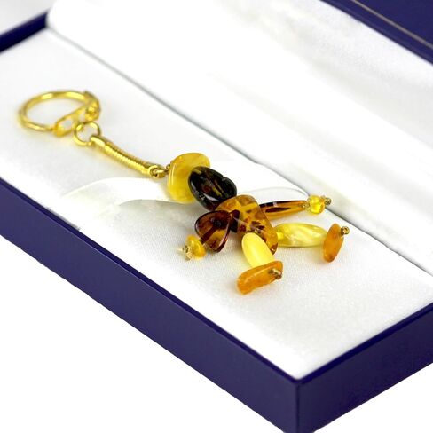 Handmade Amber Keychain – Natural Baltic Amber Man-Shaped Charm – Car Accessory or Gift for Men – Protective Amulet in Saudi Arabia
