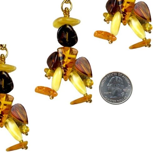 Handmade Amber Keychain – Natural Baltic Amber Man-Shaped Charm – Car Accessory or Gift for Men – Protective Amulet in Saudi Arabia