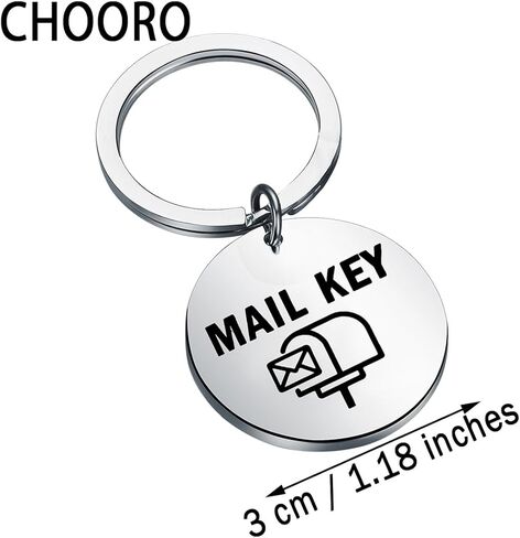 سلسلة مفاتيح CHOORO Mail Key Mailbox Keychain هدية منزلية جديدة هدية لمالك المنزل in Saudi Arabia
