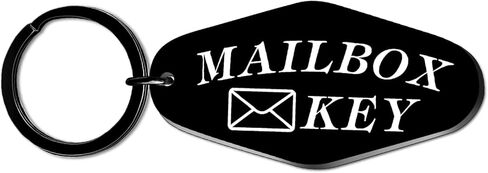 Mailbox Keychain Mail Carrier Accessories Postal Worker Gifts Black Motel Keychain in Saudi Arabia