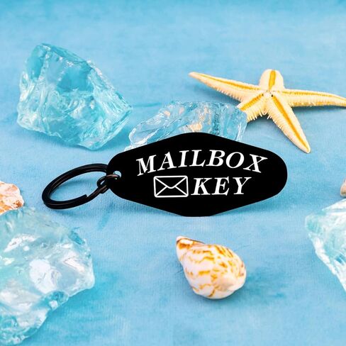 Mailbox Keychain Mail Carrier Accessories Postal Worker Gifts Black Motel Keychain in Saudi Arabia