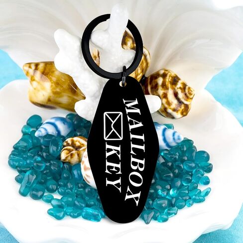 Mailbox Keychain Mail Carrier Accessories Postal Worker Gifts Black Motel Keychain in Saudi Arabia
