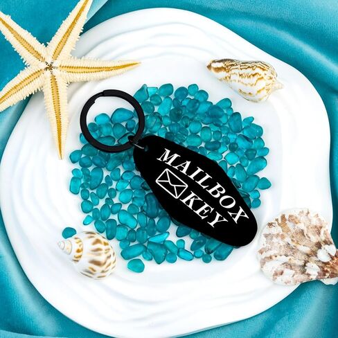 Mailbox Keychain Mail Carrier Accessories Postal Worker Gifts Black Motel Keychain in Saudi Arabia