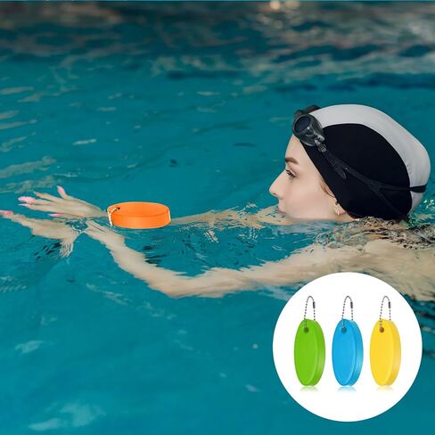3 Pcs Foam Floating Keychain for Boat Keys, Oval Shaped Bright Color Floating Keychain Waterproof Surfboard Key Ring for Kayak, Sailing, Swiming, Fishing (Yellow, Sky Blue, Light Green) in Kuwait
