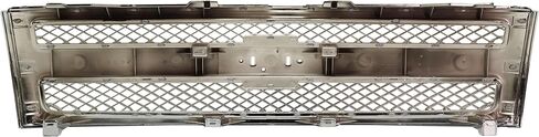 Go-Parts - Mesh Insert Grille for Chevrolet Silverado 1500, 2007-2013 Models, Plastic, Chrome Shell and Insert, Excludes 2007 Classic, Replacement in Saudi Arabia