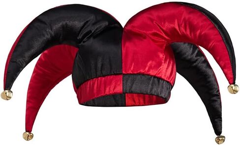 قبعة المحكمة المهرج الكبار المهرج المهرج السيرك زي قبعة رن Faire مهرجان الملحقات مع أجراس in Kuwait