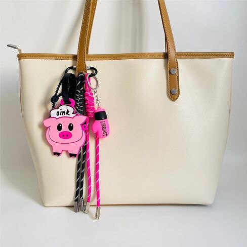 QTMY Cute Pig Boxing Glove Rope Braided Keychain Bag Charms for Handbag Purse Backpack Accessories for Bogg Bag,743 in Saudi Arabia