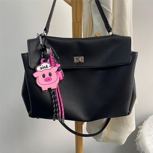 QTMY Cute Pig Boxing Glove Rope Braided Keychain Bag Charms for Handbag Purse Backpack Accessories for Bogg Bag,743 in Saudi Arabia