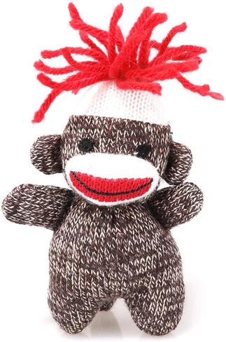 Plushland Stuffed Sock Monkey Keychain – Plush Sock Monkey Gift for Kids and Adults – 12 PCS – 4 Inches. in Kuwait