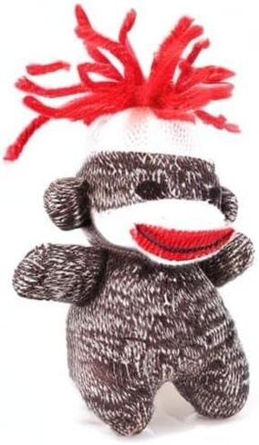Plushland Stuffed Sock Monkey Keychain – Plush Sock Monkey Gift for Kids and Adults – 12 PCS – 4 Inches. in Kuwait