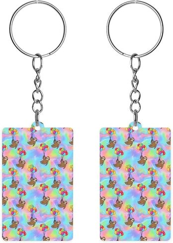 Unisex Fashion Keys Chain Easy to Carry, Lightweight Acrylic Keychain, Key Holder for Outdoor in Saudi Arabia