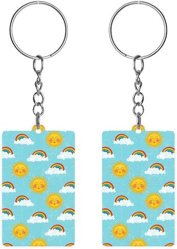 Unisex Fashion Keys Chain Easy to Carry, Lightweight Acrylic Keychain, Key Holder for Outdoor in Saudi Arabia
