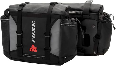 Tusk Olympus Pannier Bags with Tusk Pannier Rack Mounts Black/Grey in Saudi Arabia