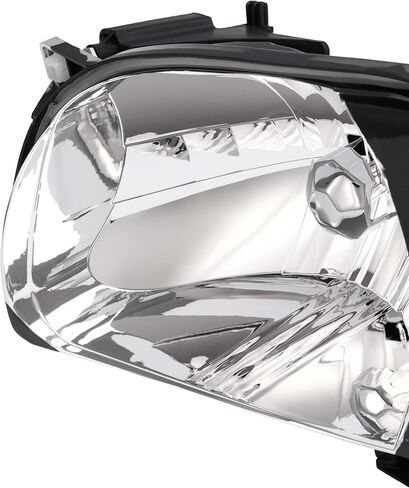 HECASA Pair Headlights w/Bulbs Compatible with 2001-2004 Toyota Tacoma Halogen Headlamp Front Light Clear Lens Black Housing Replacement for 8111004110 8115004110 TO2503136 TO2502136 Left&Right Side in Kuwait