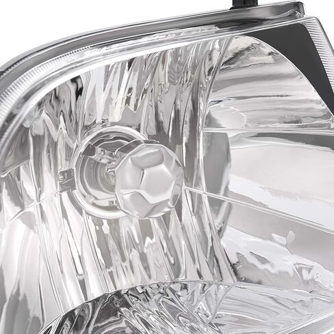 HECASA Pair Headlights w/Bulbs Compatible with 2001-2004 Toyota Tacoma Halogen Headlamp Front Light Clear Lens Black Housing Replacement for 8111004110 8115004110 TO2503136 TO2502136 Left&Right Side in Kuwait