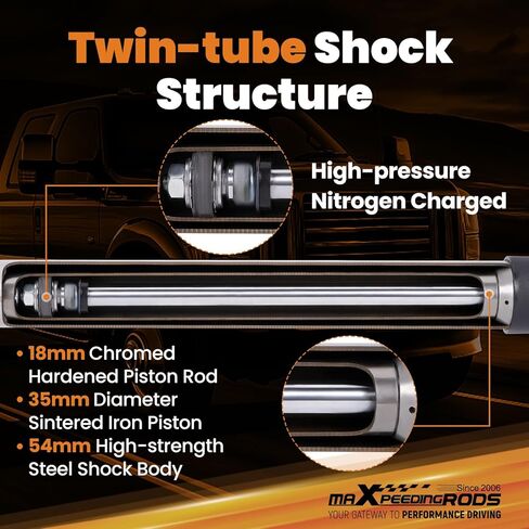 صدمات أمامية maxpeedingrods 0-1 بوصة لـ 1999-2004 Ford F-250 F-350 Super Duty 4WD، إصدار G1 in Saudi Arabia