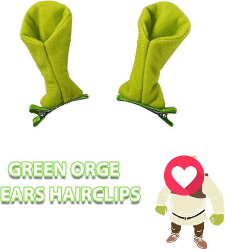 زوجان من عصابة رأس آذان Orge الخضراء للهالوين، إكسسوارات أزياء Orge لأذنين Orcs in Kuwait