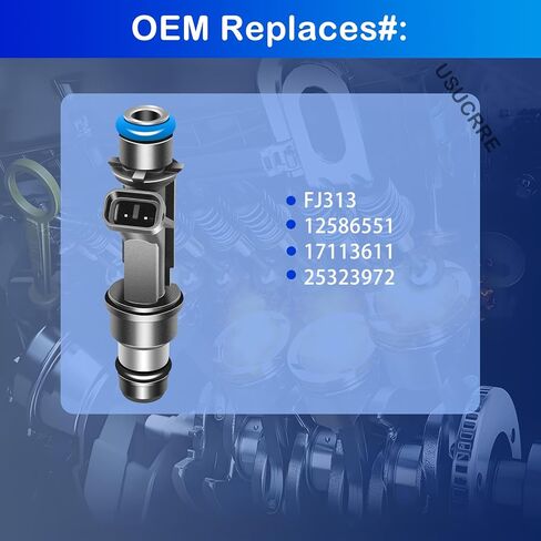 Upgraded 12586551 6 Pack Fuel Injectors Compatible with Buick LeSabre/Regal 2001-2004,for Park Avenue,for Chevy Camaro 2000-2002,for Impala Monte Carlo,for Pontiac Bonneville Firebird 3.8L in Kuwait