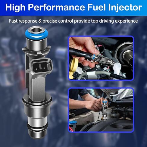 Upgraded 12586551 6 Pack Fuel Injectors Compatible with Buick LeSabre/Regal 2001-2004,for Park Avenue,for Chevy Camaro 2000-2002,for Impala Monte Carlo,for Pontiac Bonneville Firebird 3.8L in Kuwait