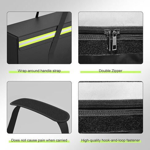 Large Fireproof Document Bags 24x12x12" Waterproof Storage Bag & Fireproof Folder Safe Box for Cash, Photo Albums, Valuables, Extra Large Fireproof Storage Bag with Silicone Coating & Zipper Closure in Saudi Arabia