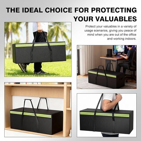 Large Fireproof Document Bags 24x12x12" Waterproof Storage Bag & Fireproof Folder Safe Box for Cash, Photo Albums, Valuables, Extra Large Fireproof Storage Bag with Silicone Coating & Zipper Closure in Saudi Arabia