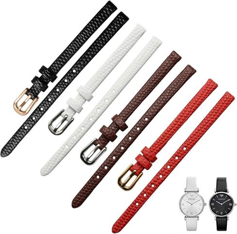Genuine Leather Watchband womens bracelet 6mm 8mm 10mm 12mm lizards leather watch strap small wristwatches belt Pin buckle in Saudi Arabia