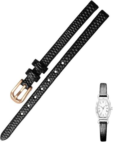 Genuine Leather Watchband womens bracelet 6mm 8mm 10mm 12mm lizards leather watch strap small wristwatches belt Pin buckle in Saudi Arabia