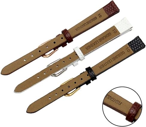 Genuine Leather Watchband womens bracelet 6mm 8mm 10mm 12mm lizards leather watch strap small wristwatches belt Pin buckle in Saudi Arabia