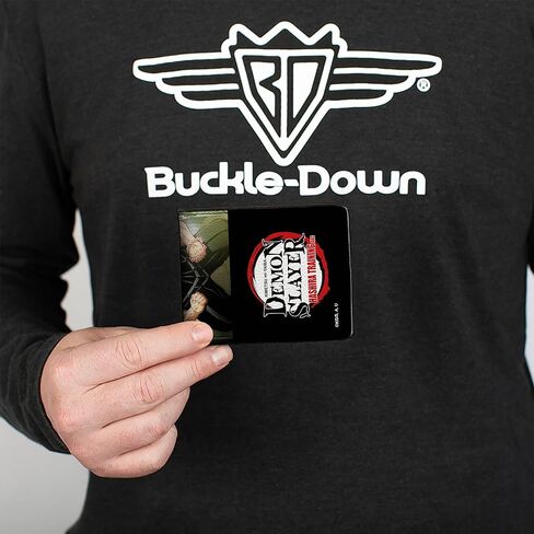 Buckle-Down Demon Slayer Wallet, Bifold, Demon Slayer Hashira Group Pose and Title Logo, Vegan Leather in Saudi Arabia