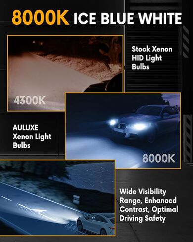 Fit for Chevrolet 2014 2015 2016 2017 2018 2019 2020 2021 Chevy Camaro 2014-2020 Impala Corvette 2014-2017 SS Xenon D3S HID Headlight Bulbs Replacement, 8000K Ice Blue White, Plug and Play, Pack of 2 in Kuwait