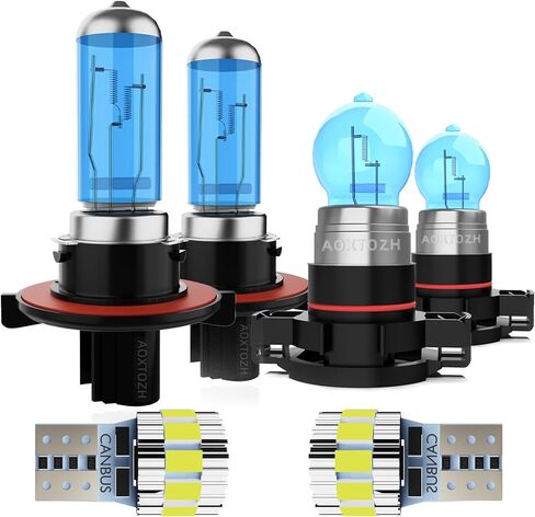 HeadLight Bulbs Fit for 2013-2016 Ford Escape,9005 H11 High Low Beam Light Bulbs 9145 Fog Light License Plate Lights Combo,Halogen HeadLight,300% Brightness,Plug and Play,6000K White,8 Pcs in Saudi Arabia