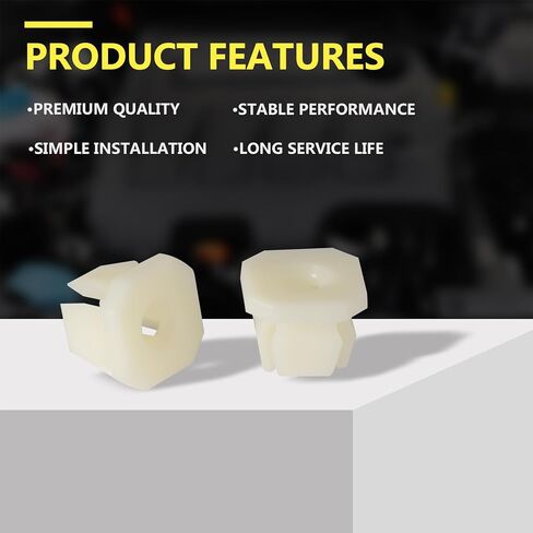 MUYI 30PCS Nylon Grille Screw Nuts - Park/Turn Front Light Lamp Radiator Retainer Nut Headlight Bezel Replace# 347347 3919773 3893980 Fits #8#10 Screw in Kuwait