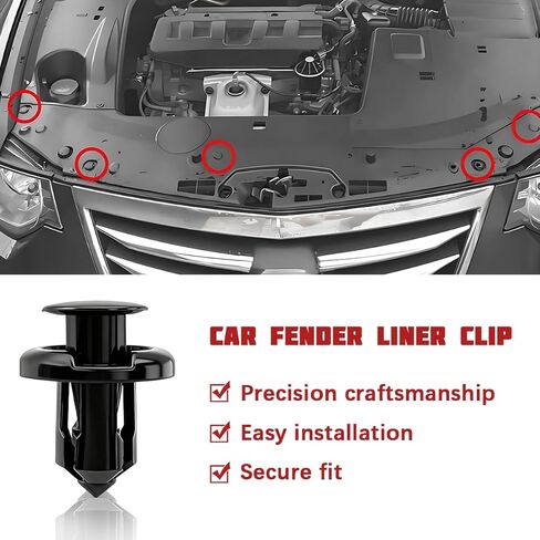 20 قطعة من مشابك المصد الأمامي للسيارة، OEM#91503-SZ3-003 استبدال مشبك تثبيت محرك السيارة تحت الغطاء، مثبت ممتص الصدمات التلقائي، متوافق مع CL Integra MDX in Saudi Arabia